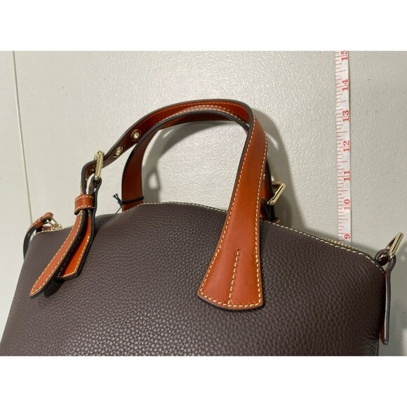 Dooney & Bourke Trina Brown Satchel Crossbody Bag Pebble Leather NEW - Picture 12 of 12